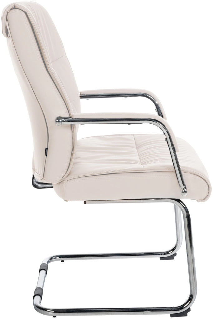 Set di 2 sedie per visitatori Sievert crema