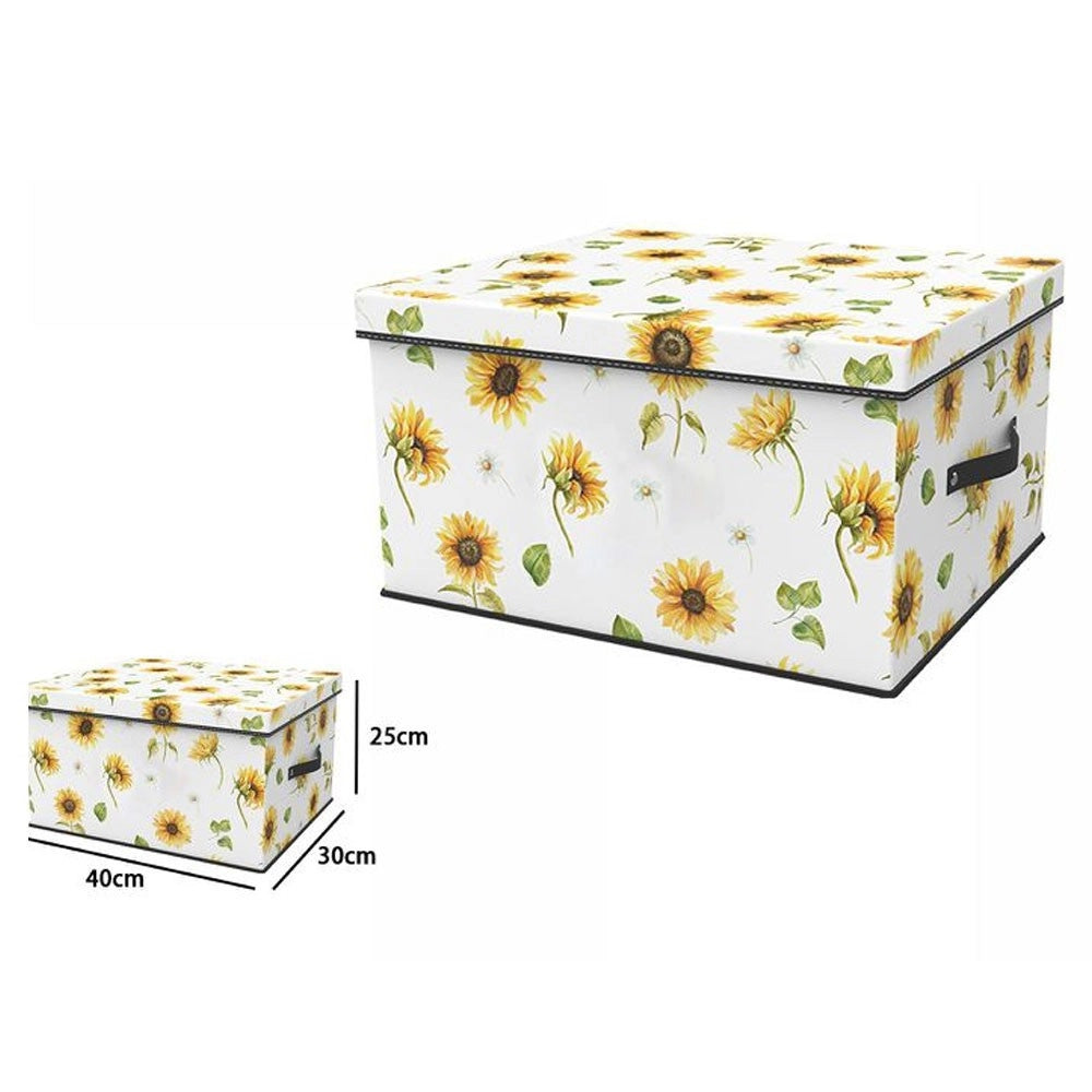 Trade Shop - Box Scatola Salvaspazio Armadio Contenitore Porta Oggetti Organizer 40x30x25cm -