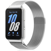 Cinturino orologio - Acciaio inossidabile - Tessuto a rete - Uomo/Donna - Adatto per Samsung Galaxy Fit 3 - Design leggero - Cinturino orologio