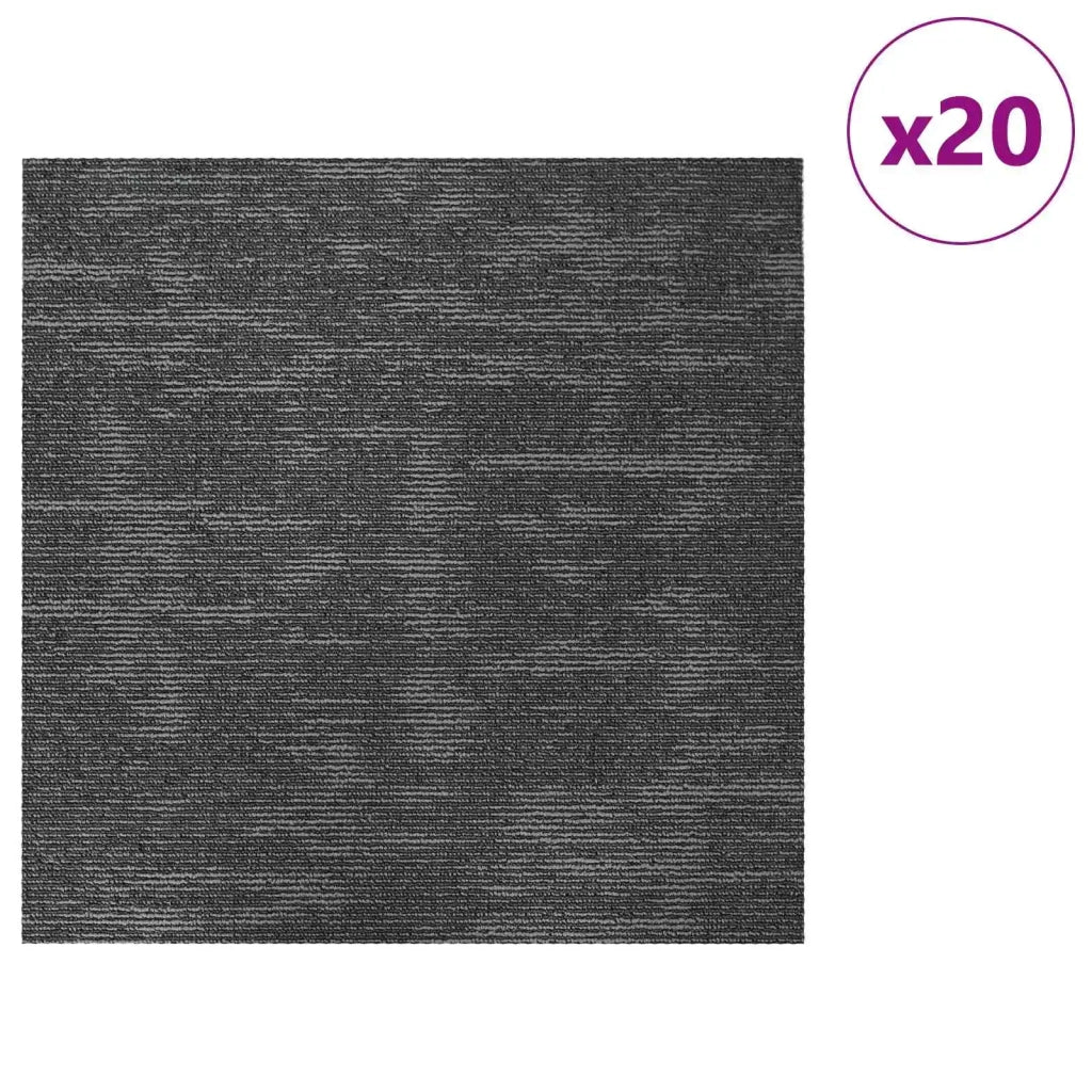 Piastrella per Tappeto Grigio Carbone 50 x 50 cm 20 pz CFW4201000