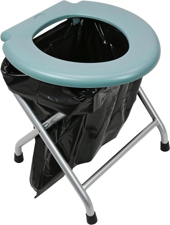 Toilet a scomparsa con telaio in metallo e finitura argentata, colore: grigio.