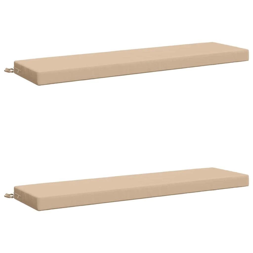 Cuscini per Panchina a 2 Pezzi SOEST 2 pz 100% Poliestere Crema 949915