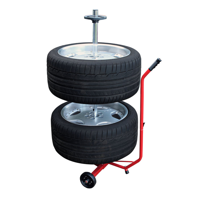 Carrello porta gomme con cerchi max 100 kg 225 mm Supporto per 4 pneumatici