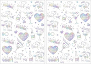 Tatuaggi Temporanei di Sposa - 2 Fogli di Tatuaggi di Sposa per Feste di Sposata - Feste di Sposa - Feste di Sposata - Feste di Sposata per Feste di Sposata