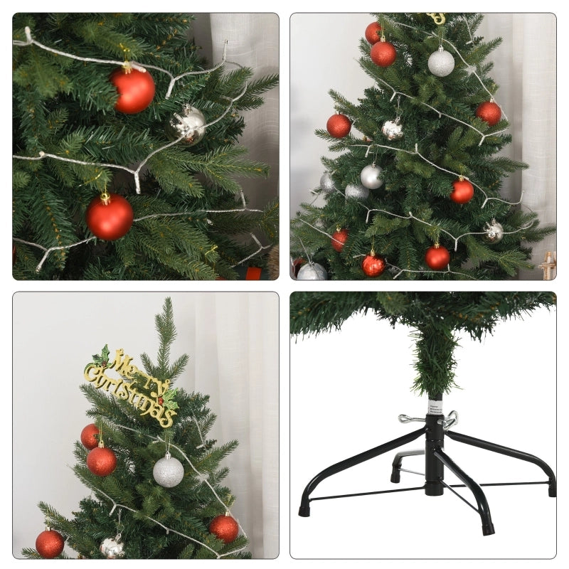 Albero di Natale artificiale, 1,2 m, supporto incluso, ?85 cm x 120 cm, verde