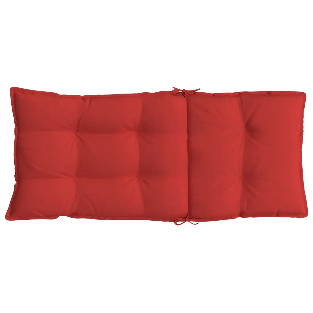 Cuscini per Sedia con Schienale Alto 6 pz Rosso Tessuto Oxford