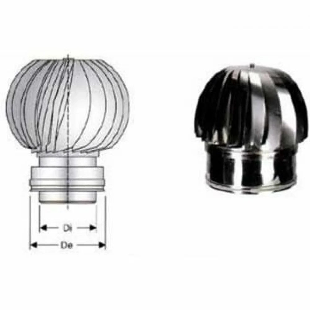 Inox doppia parete aisi 316 capp ello eolico d.080 130 b08x9w8t5x
