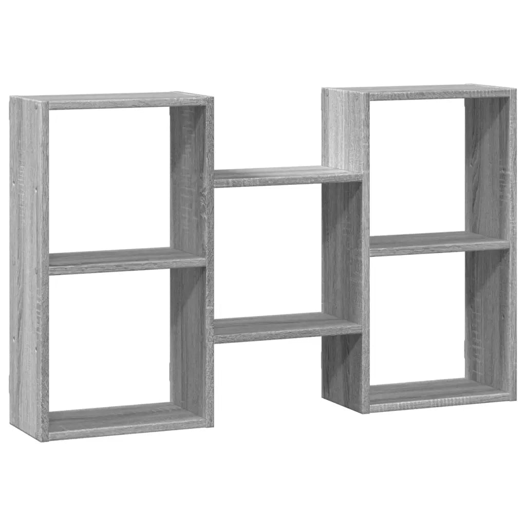 Mensola a Muro Grigio Sonoma 96x18x60 cm in Truciolato 853232