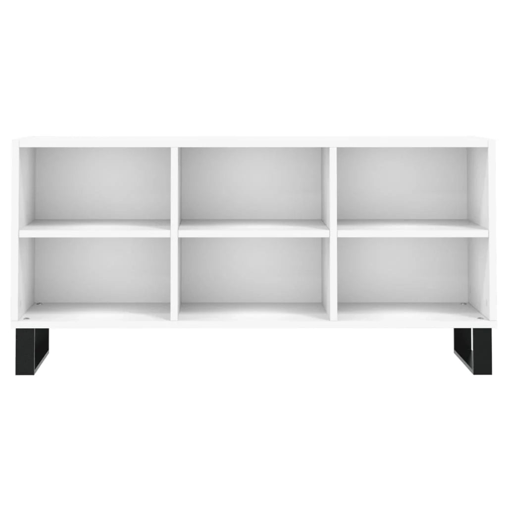 Mobile TV multimediale mensola TV credenza mobile TV sala da pranzo soggiorno camera da letto 103,5 x 30 x 50 cm legno ingegnerizzato bianco 02_0025640