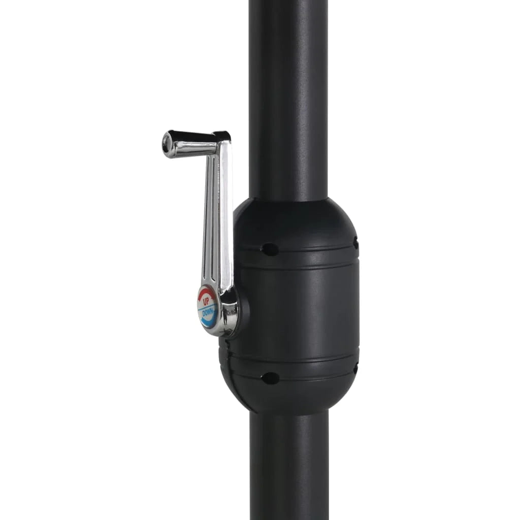 Ombrellone da esterno e palo in alluminio 460 x 270 cm blu 02_0008295
