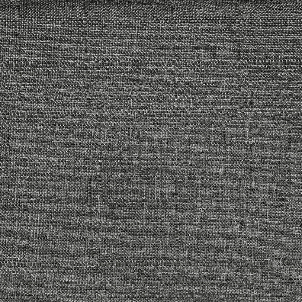 Letto singolo 90 x 200 in tessuto grigio con rete a doghe senza testiera