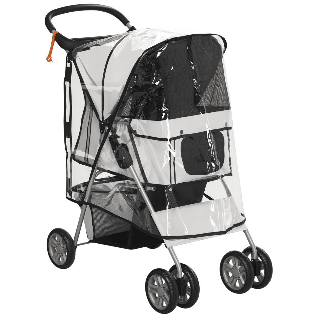 Carrello pieghevole per animali ¨C zephmum ¨C impermeabile con cestino e portabottiglie