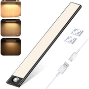 Trade Shop - Luce Di Sicurezza Led Batteria Ricaricabile Sensore Movimento Magnetica Q-led80 -