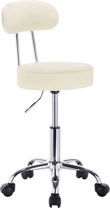 Scrivania Ergonomica con schienale - Regolabile in altezza - Su ruote - Scrivania con schienale, Sedia per ufficio, Scrivania per lavoro - Black friday - Creme