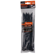 Trade Shop - Set 40 Pz Fascette Cavi Cavo Nero Stringenti In Plastica Nylon 3.6x200 Mm 92381 -