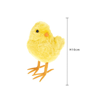 Set 4 Pupazzi Pulcini Decorativi H 10 cm