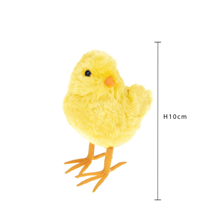 Set 4 Pupazzi Pulcini Decorativi H 10 cm