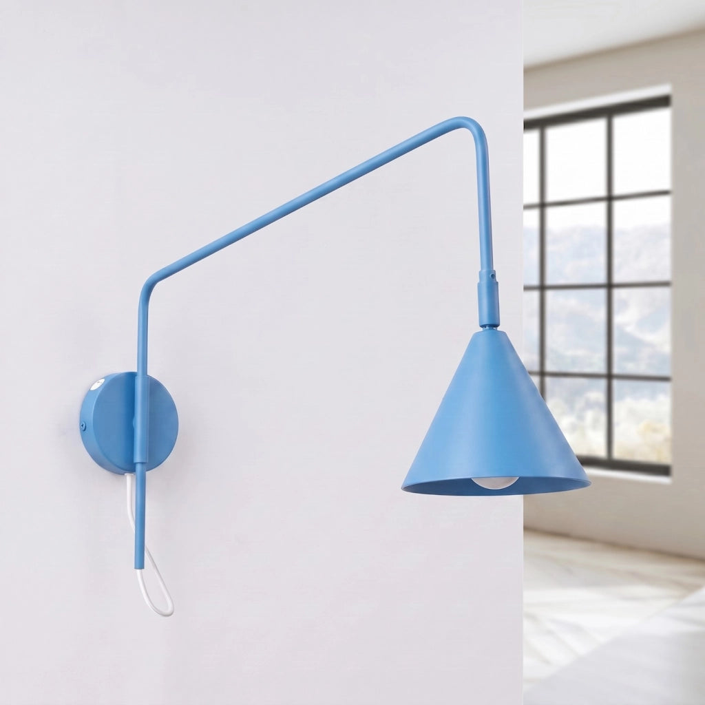 Applique NOX 1 azzurro con interruttore