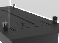 Bruciatore a Bioetanolo da Incasso 80x32x15 cm Insert Slim 800 Nero con Vetro