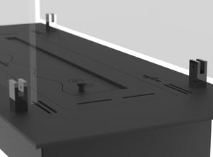 Bruciatore a Bioetanolo da Incasso 60x32x15 cm Insert Slim 600 Nero con Vetro