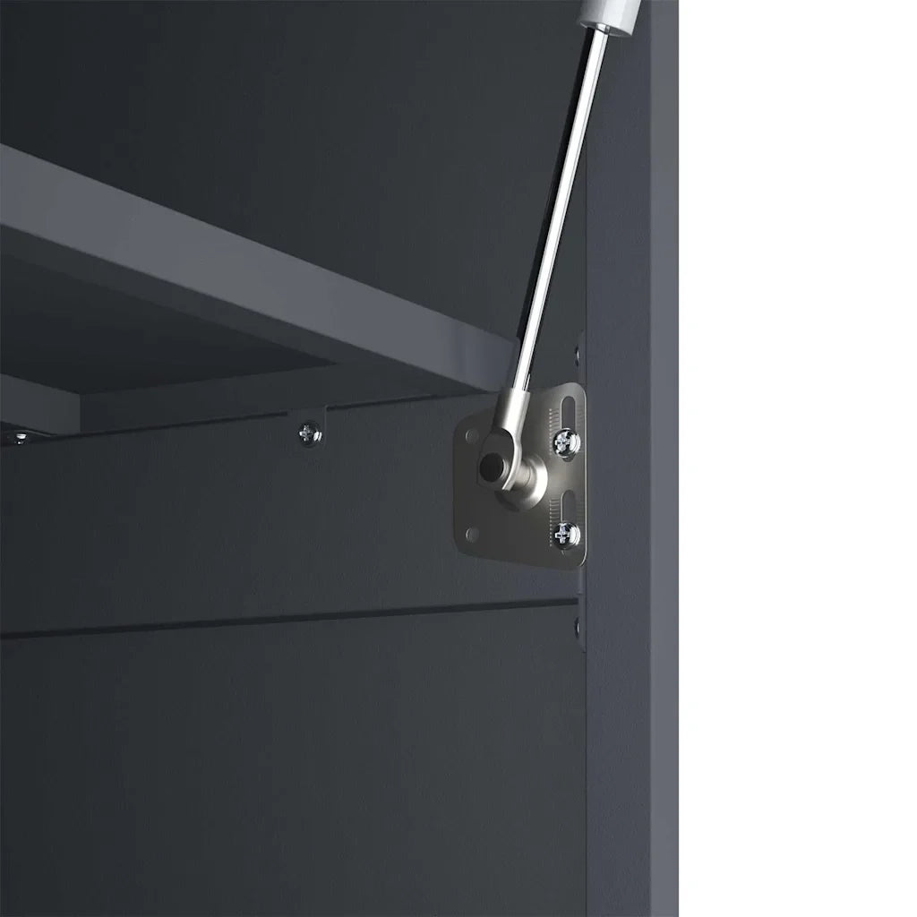 Mobile contenitore moderno a parete per garage 60 x 40 x 53 cm design elegante salvaspazio acciaio antracite 02_0052843