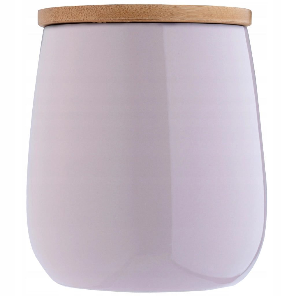 Scatola organizer per dischetti di cotone KADAX, in ceramica rosa