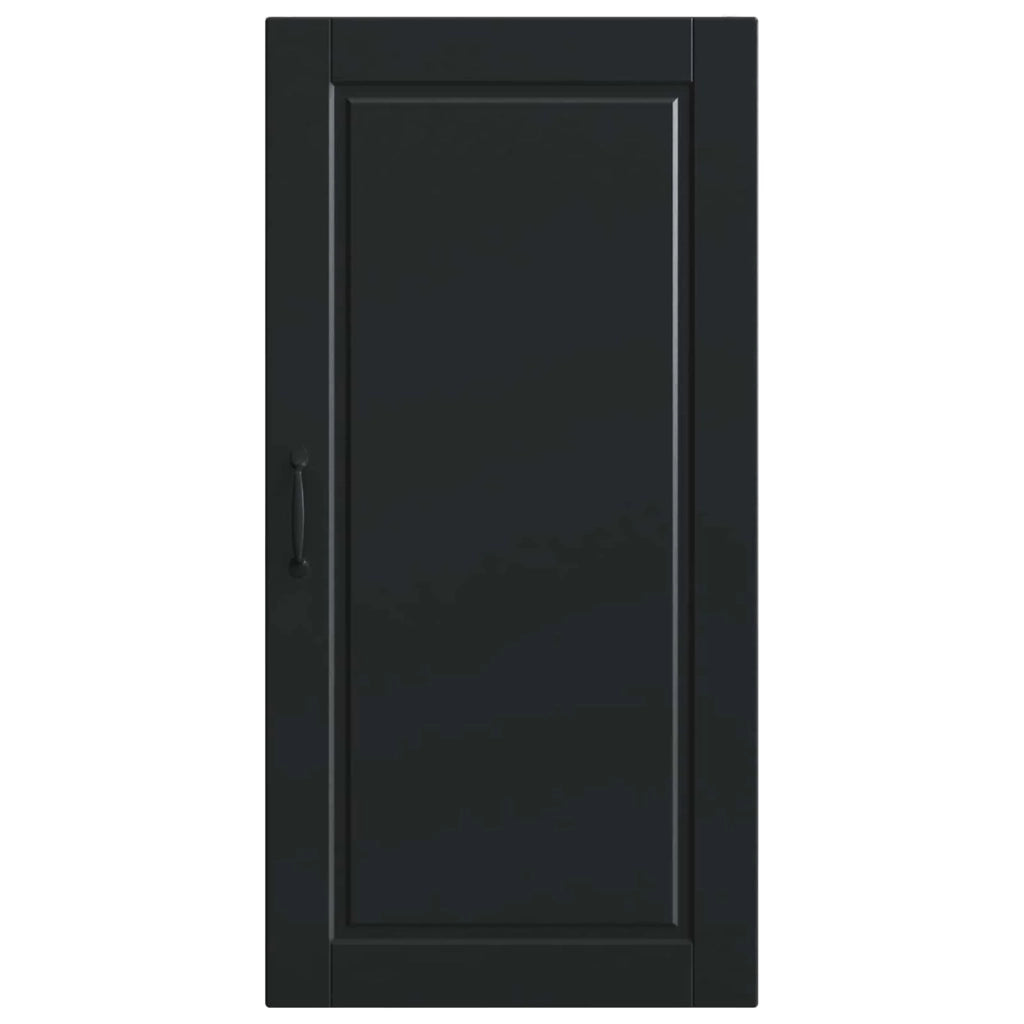 Mobiletto da cucina a parete pratico contenitore 50 x 31 x 100 cm stile moderno legno ingegnerizzato nero 02_0054466