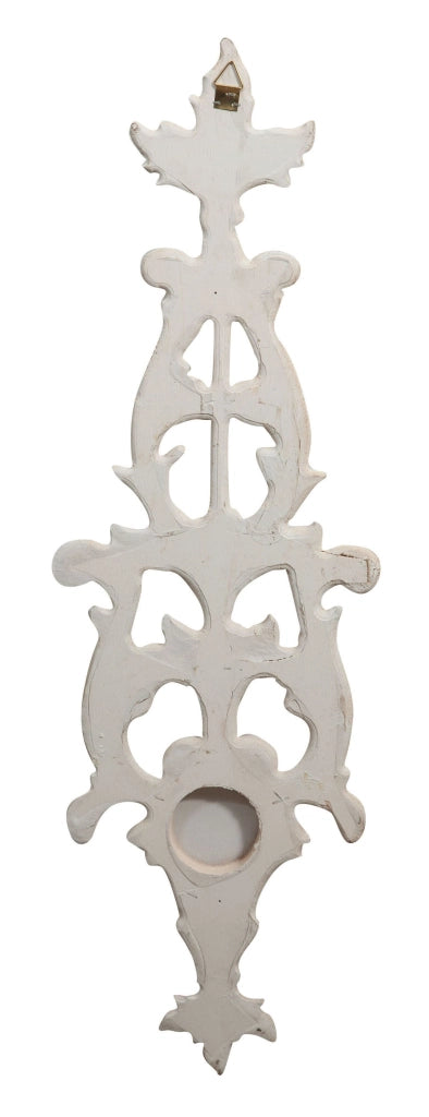 Biscottini Fregio in legno finitura bianco anticato Made In Italy realizzato dimensioni