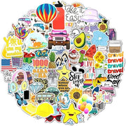 Sticker acqua resistente 100 pezzi - Sticker decorativo - Sticker per album - Sticker per laptop - Sticker per scrapbooking - Decorazione creativa - Sticker decorativo