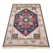 Tappeto RUBINE 304 Heriz BLU cm.200x290 disegno classico persiano stile orientale tradizionale. Tappeto salotto, soggiorno, camera da letto, ingresso, corridoio.