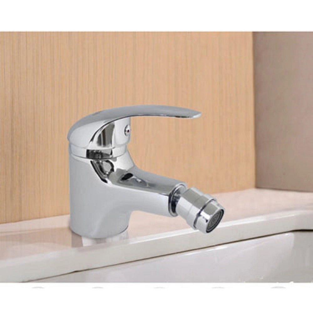 Trade Shop - Rubinetto Bidet Miscelatore Monoleva Regolabile Monocomando Bagno Cromato 69599 -