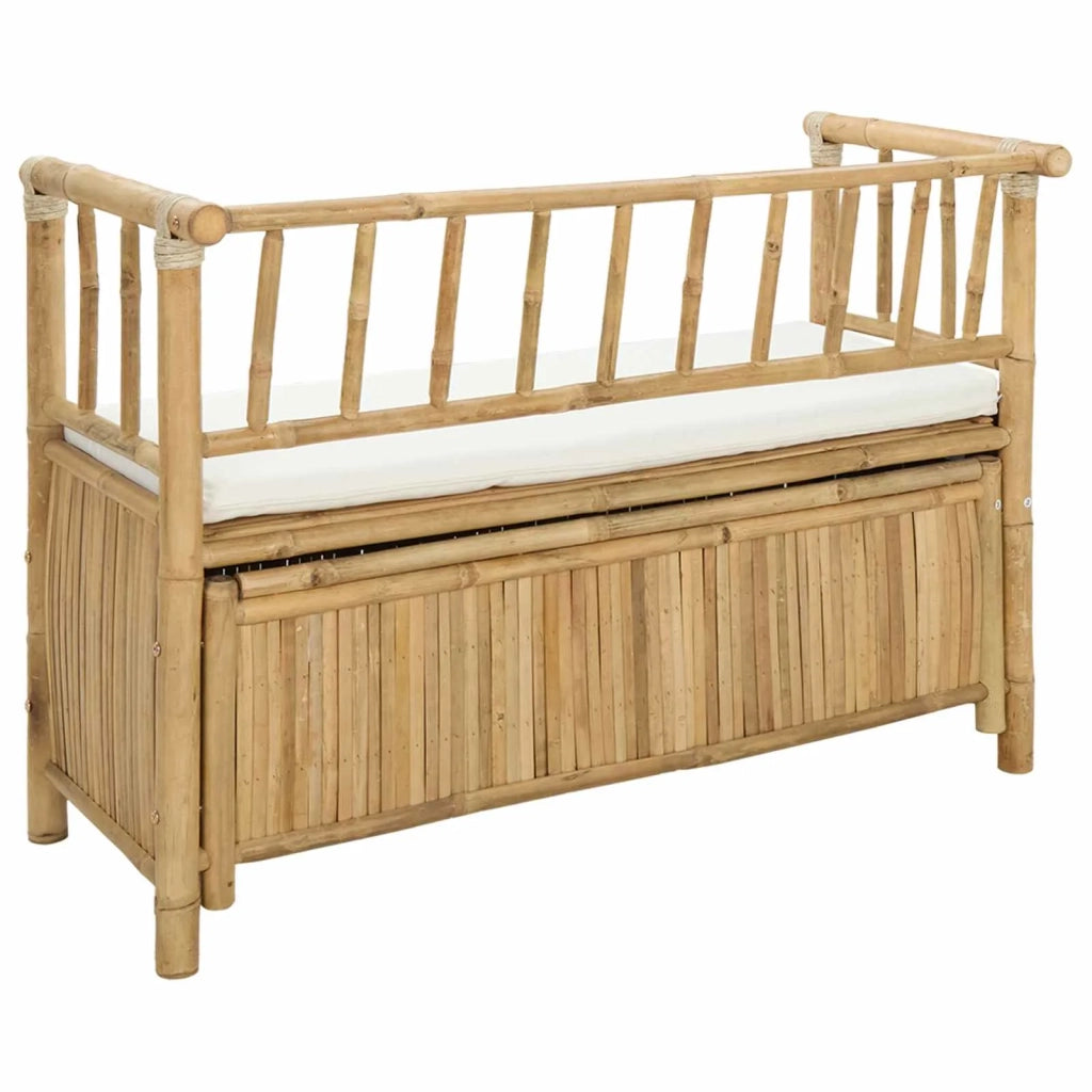Panca da Giardino con Contenitore Naturale 110 x 47 x 80 cm 42028076