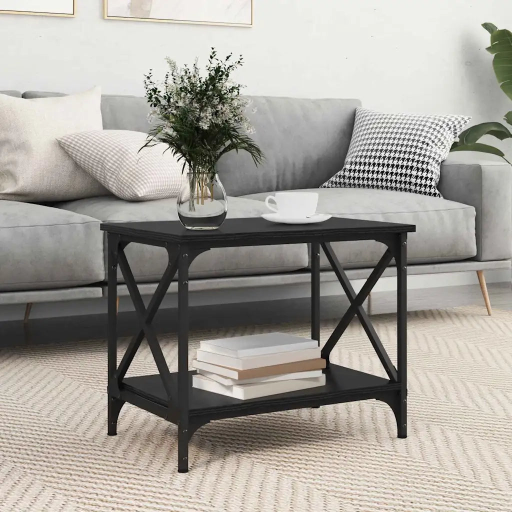 Tavolo laterale Rovere Nero 55 x 38 x 45 cm 875740