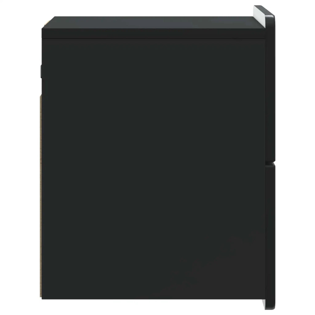 Mobiletto da notte a muro con cassetto Nero 33 x 34,5 x 43 cm 898297