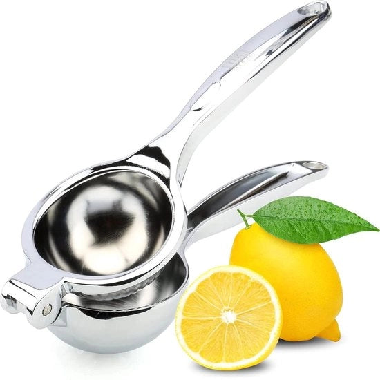 Citruspers a mano in acciaio inossidabile - pressa manuale per polpa e succhi di frutta - pressa limone manuale potente - centrifuga per succhi di agrumi in acciaio inossidabile