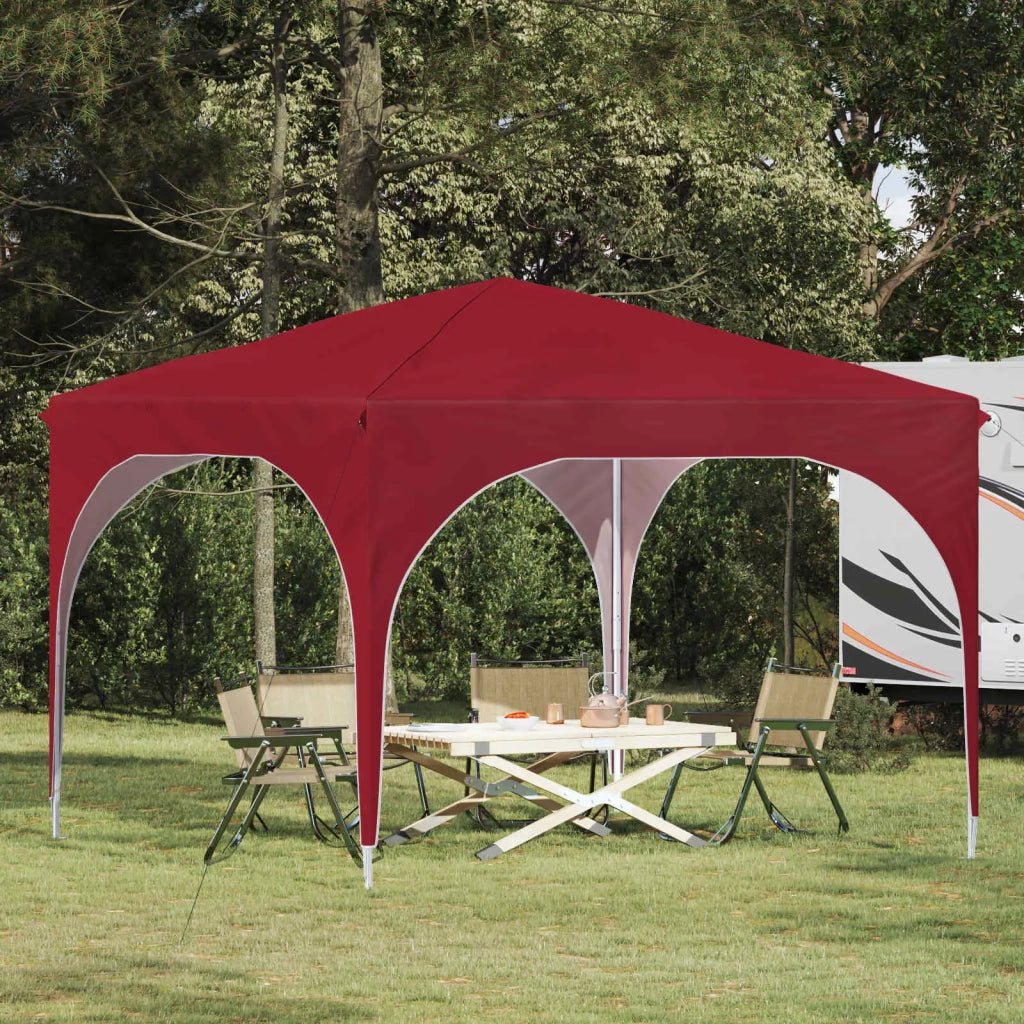 Tenda per feste a pop-up-Gazebo 290 x 290 x 245 cm Borgogna 338731
