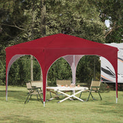 Tenda per feste a pop-up-Gazebo 290 x 290 x 245 cm Borgogna 338731