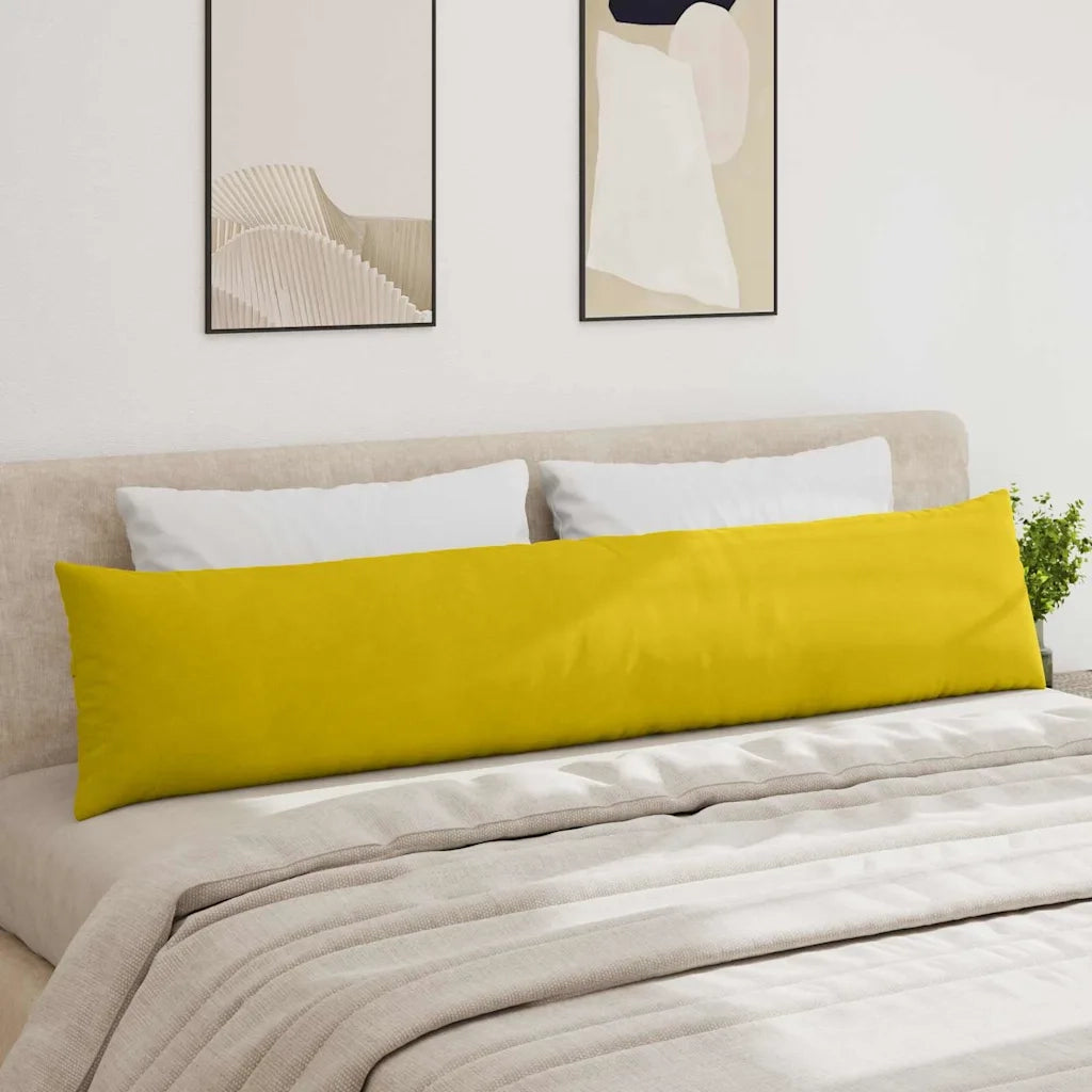 Cuscini da Divano 2 pcs Giallo 200 x 40 cm Tessuto in Cords
