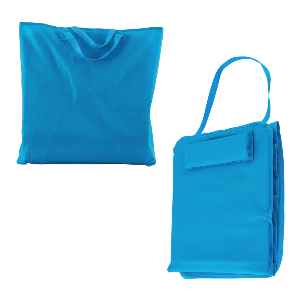 Set di 2 materassini da spiaggia con schienale reclinabile 160 x 49 cm blu 03_0009728