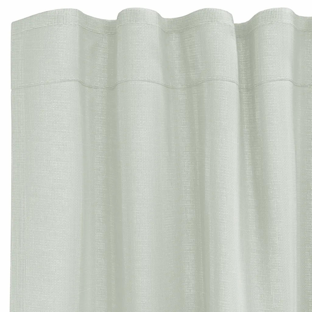 vidaXL Tende in Voile con Tasche per Aste 2 pz Grigio Chiaro