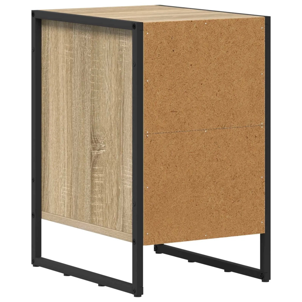 Comodino 2 pcs Sonoma 39.5 x 30 x 50 cm Legno multistrato 886633