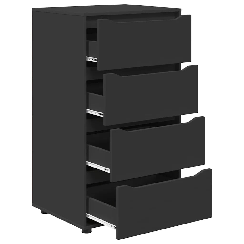 Armadi di Stoccaggio Nero 60 x 48 x 105 cm Legno multistrato