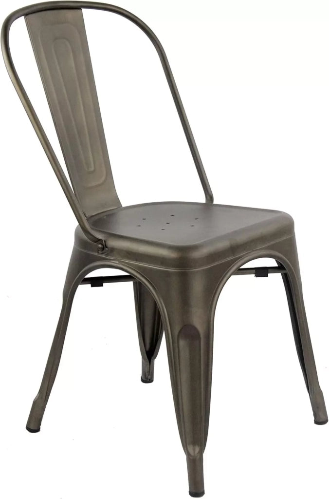 Set 6 sedie in metallo  canna di fucile l. 45 h. 85 p. 50 hs. 46 - Mobili 2G