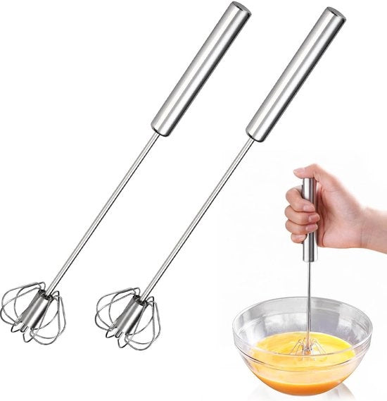 Impastatrice semiautomatica - Acciaio inossidabile - Accessori da cucina - Impastamento/kloppatura - Progettata ergonomicamente - Resistente al lavastoviglie - 2 pezzi 6x28cm - Impastatrice