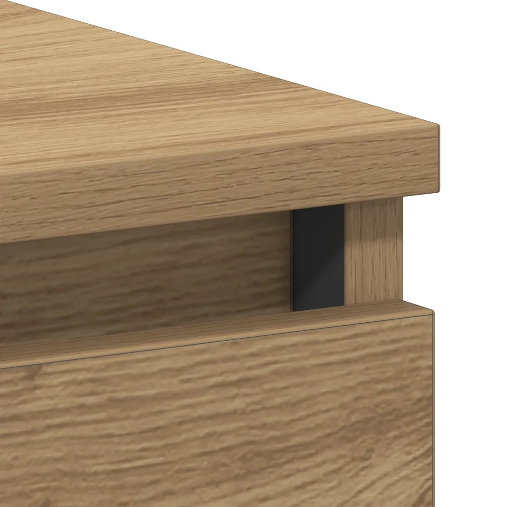 vidaXL Scrivania Rovere Artigianale 90x45x76 cm in Legno Multistrato