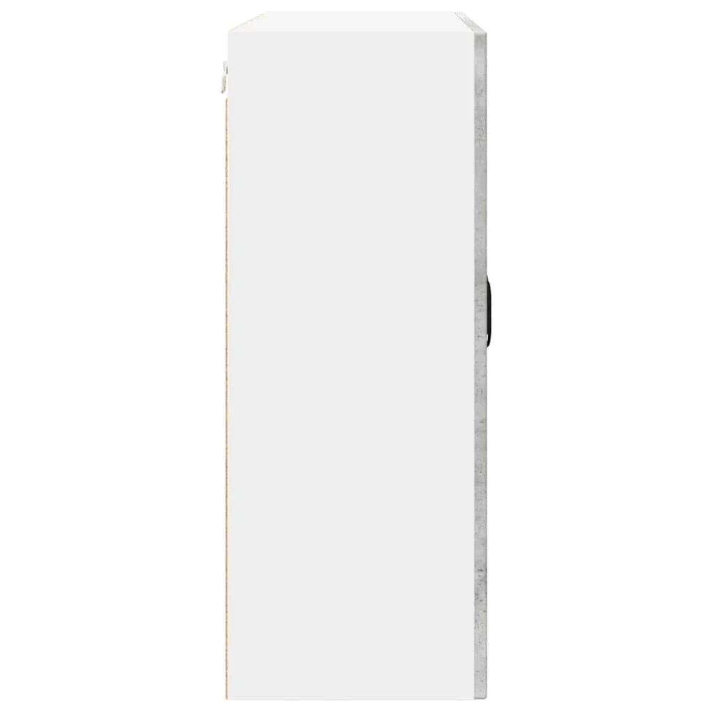 Mobile da cucina moderno a parete con pratico vano contenitore 80 x 31 x 80 cm legno composito grigio cemento 02_0054411