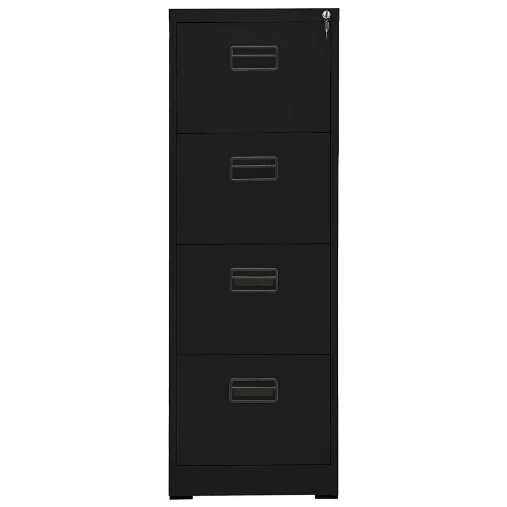 Schedario Nero 46x62x133 cm in Acciaio 336280