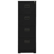 Schedario Nero 46x62x133 cm in Acciaio 336280