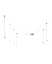 Lampada a Sospensione LED Isabella 48W 3000K Dimmerabile Ø350 cm Alluminio satinato - Dimmer Smart luce integrato