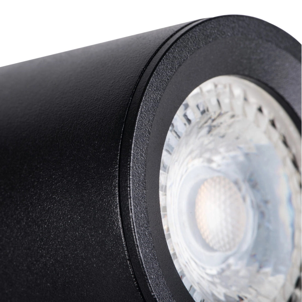 Plafoniera barra Kanlux Laurin 29123 2xGU10 nera alluminio